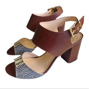 Vince Camuto | Warma Snake  Heeled Sandal Size 7 1/2
